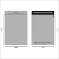Grey Recycled Mail Bag (12x16 inch/30.5x40.6cm) - Ecogreen Packaging