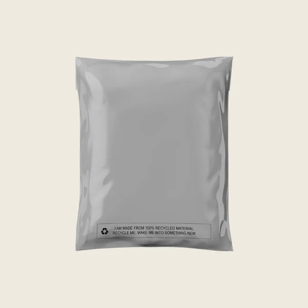 Grey Recycled Mail Bag (10x14 inch/25.4x35.6cm)