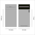 Grey Recycled Mail Bag (4.5x7 inch/11.4x17.8cm) - Ecogreen Packaging