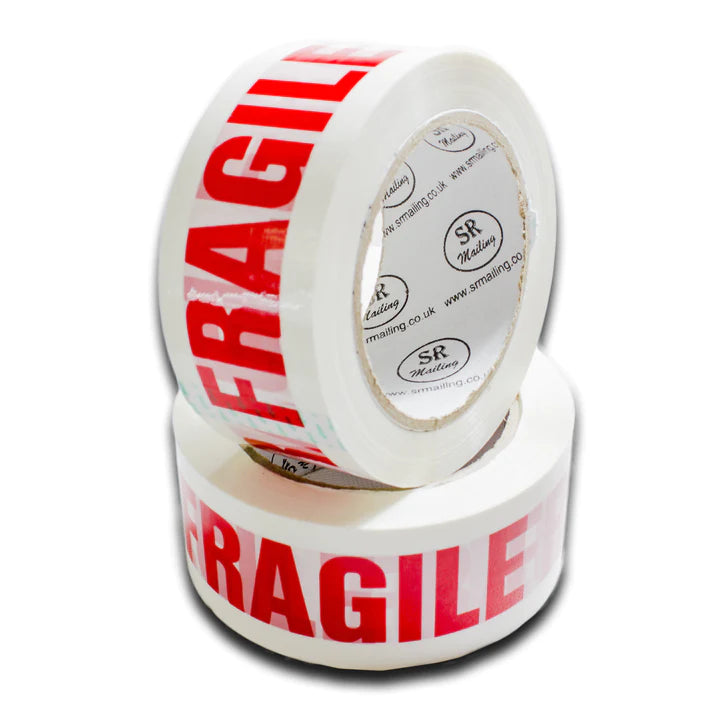 White Fragile Tapes 48mm x 92m (100yards) - Ecogreen Packaging