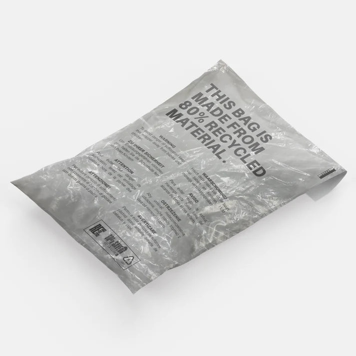 Postal Bags 14x17 Inch - 80% Recycled LDPE Clear Bag