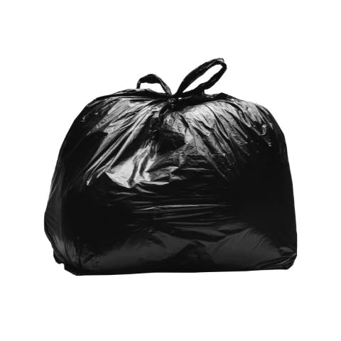 Light Black Bin Bags, 85L, 60 Micron - Ecogreen Packaging