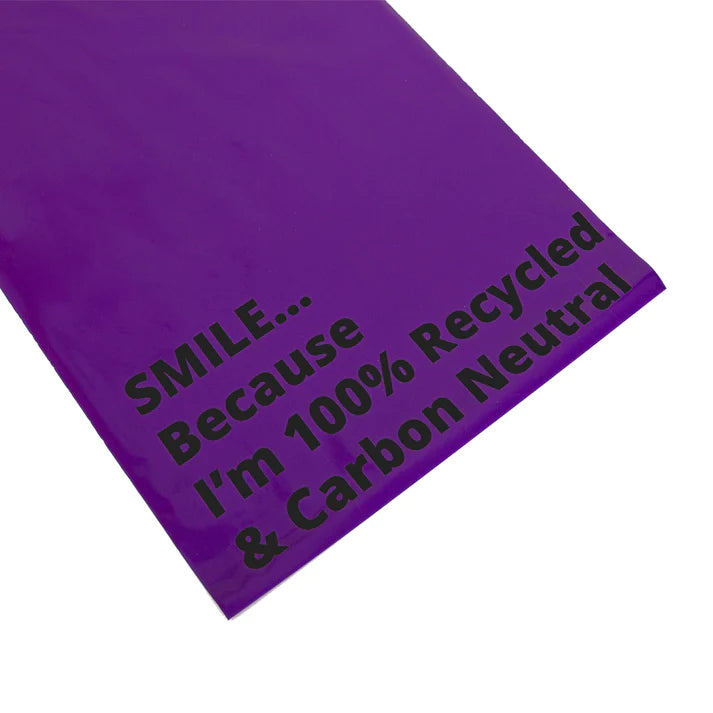 Purple Recycled Mail Bag (10x14 inch/25.4x35.6cm) - Ecogreen Packaging