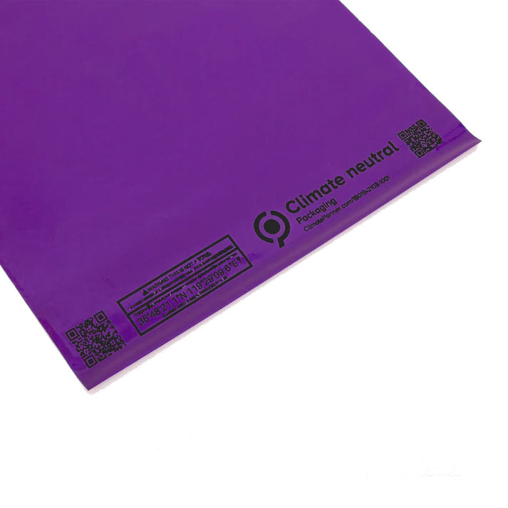 Purple Recycled Mail Bag (10x14 inch/25.4x35.6cm) - Ecogreen Packaging