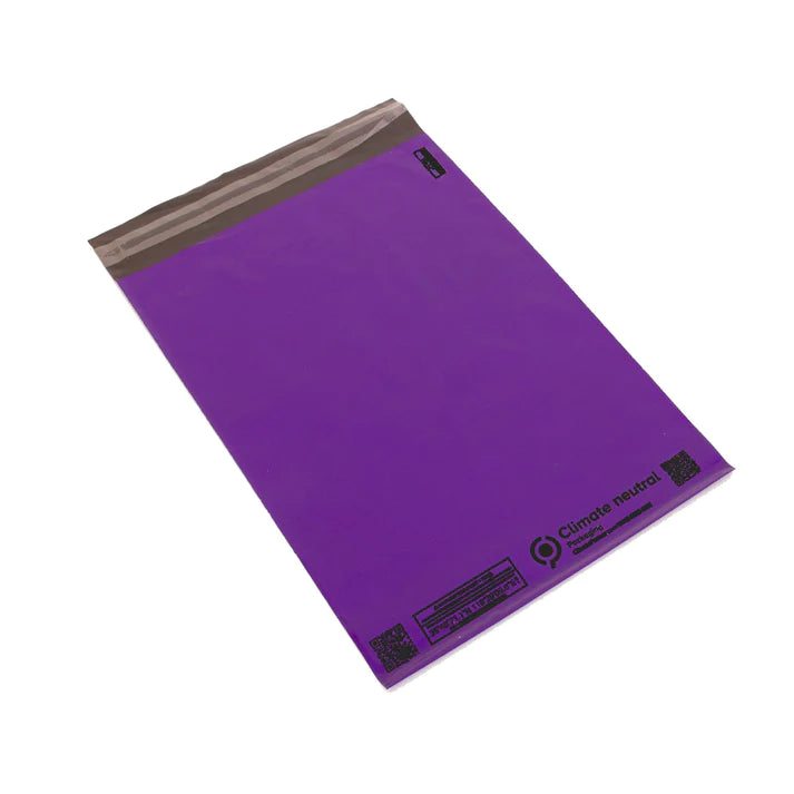 Purple Recycled Mail Bag (10x14 inch/25.4x35.6cm) - Ecogreen Packaging